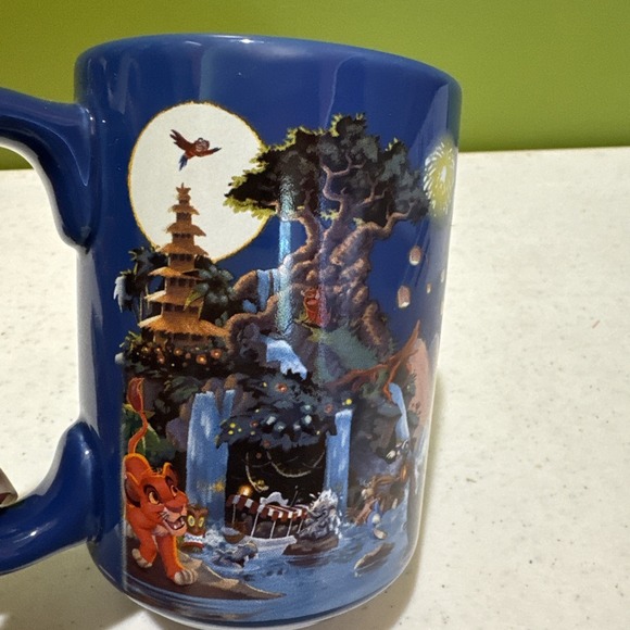 Disney Other - Walt Disney World Parks Blue Mug Little Mermaid, Tangled, Snow White Icons Rides